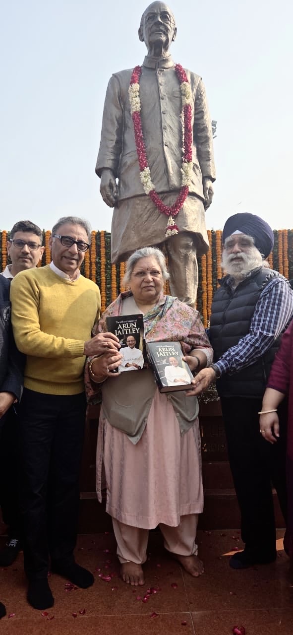 Presentation of first copy to Sangeeta Jaitley