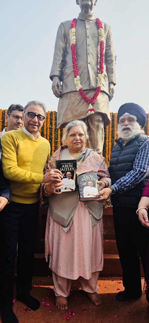Presentation of first copy to Sangeeta Jaitley