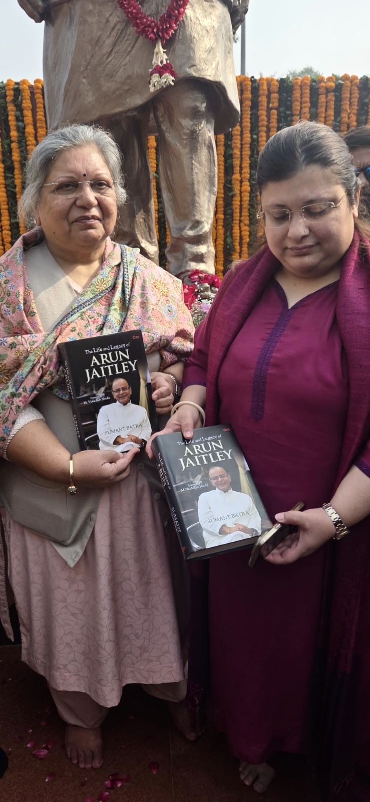 Presentation of first copy to Sangeeta Jaitley